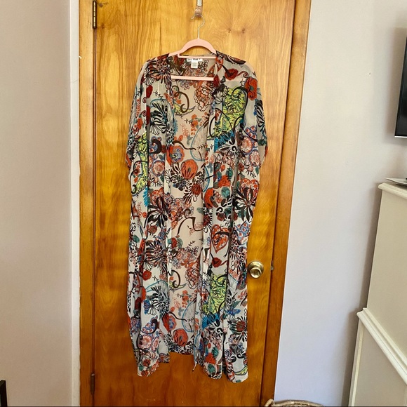 Floral Print Cover Up - Picture 2 of 3